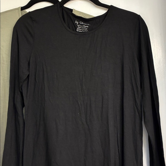 NWOT Chico’s Long Sleeve Tops - Classic Black, Olive Green - Picture 2 of 4